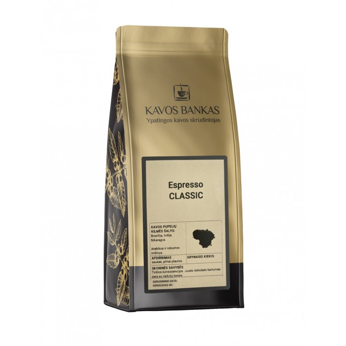 Kavos pupelės Espresso Classic 1kg Kavos pupelės Espresso Classic 1kg