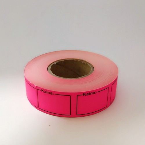 Kainų etiketės KAINA 25x36mm 1000 vnt.
